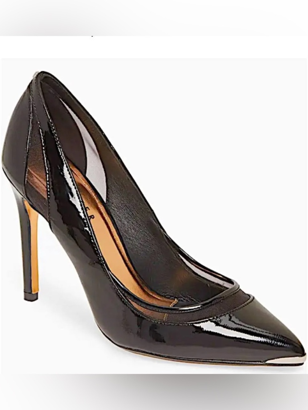 Ted Baker London Clancyl Patent Mesh Pump- size 39